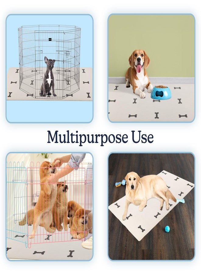 PETMAKER Dog Mat for Food and Water, Crate Pad, and Floor Protector - 47” x 24” Large PVC Memory Foam Pad with Non-Slip Bottom - Stain, Scratch, and Water-Resistant Dog Floor Mat by PETMAKER (Dog Bones) - Image 5