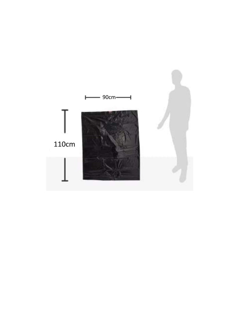 Generic Trash Bag, Garbage Bag | 70Micron - 90x110MM Sized Heavy Duty Waste Bags for Lawn & Leaf Drawstring Home or Industrial Waste Collection (1Kg...  - Image 3