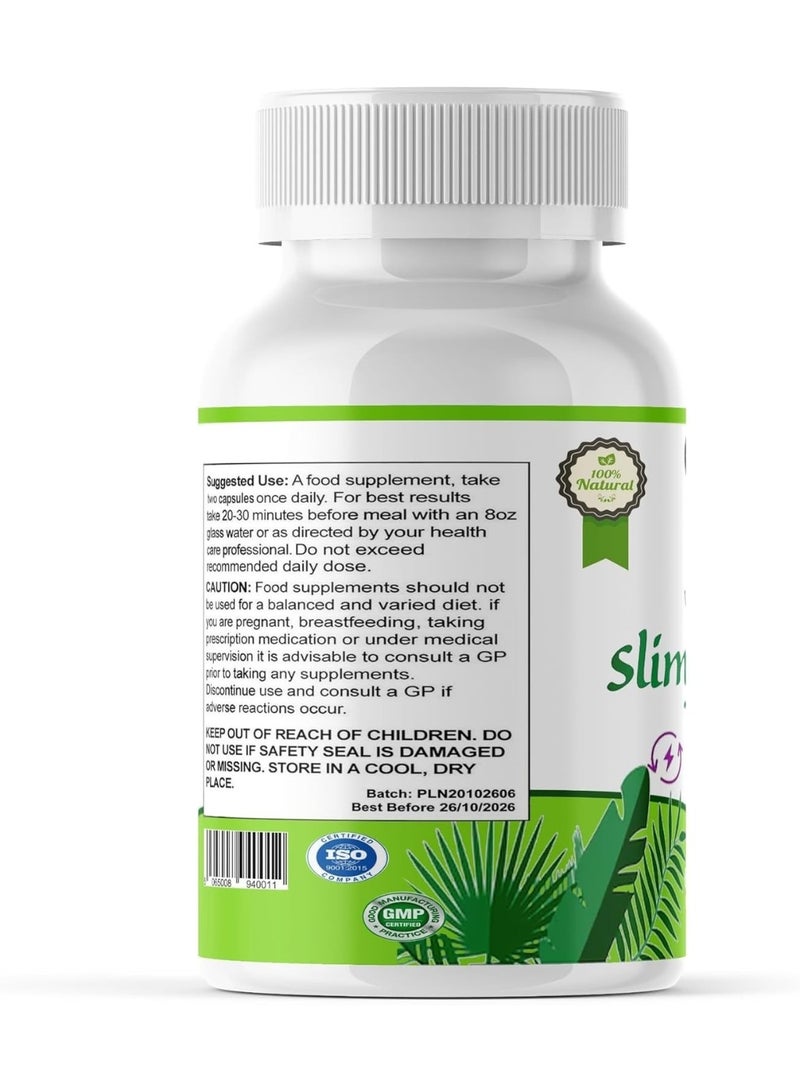 Slimjaro Natural Apple Cider Vinegar Capsules with MCT Green Tea Extract and Vitamins UK Made 60 Capsules - Image 2