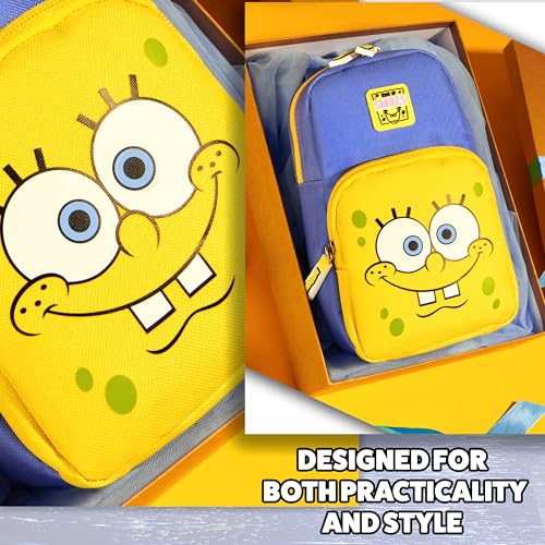 SpongeBob SquarePants Girls Crossbody Bag, Cute Bag for Money Phone, Teens Girls Gifts - Image 5