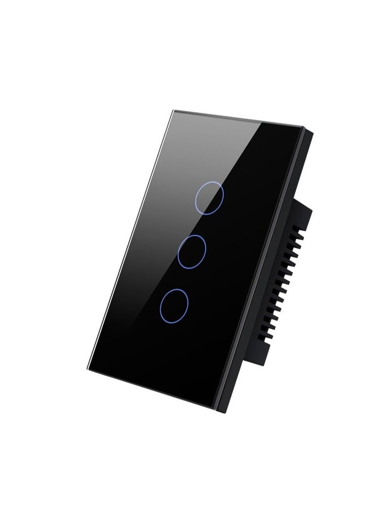 موري مفتاح تاتش ثلاثي سمارت هوم موري اسود S3B0022 - wifi - Image 2