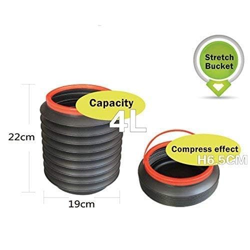 JAY VEER SALES JAY VEER SALES Multifunction Foldable Car Handy Bucket Magic Container Trash Bin Storage Collapsible Durable Boot Organizer Camping Bucket 1Pcs  - Image 2