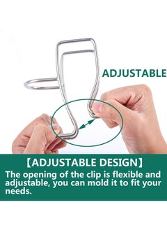 SYOSI SYOSI Adjustable Shape Washing Machine, Laundry Tub Hose Guide Clip, Universal Utility Sink Hose Clamp, 304 Stainless Steel  - Image 2