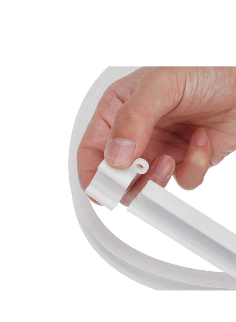 2M Flexible Ceiling Curtain Track Bendable Window Rod Rail Straight Curve Shower Curtain Decorative Accessories Home Decor - Image 4