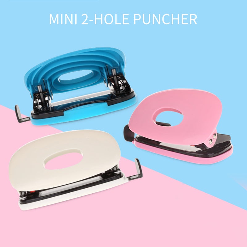 KW-triO Portable 2 Hole Punch Handheld Metal Hole Puncher 20 Sheet Capacity 6mm Aperture Paper Punch for A4 A5 A6 B5 B6 Notebook Scrapbook Diary Planner - Image 2