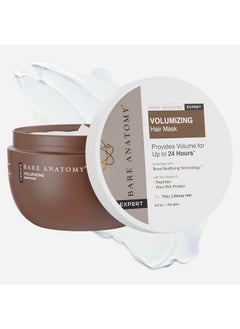 BARE ANATOMY Volumizing Hair Mask Volume For Upto 24 Hrs Powered By Peptides & Rich Milk Protein For Dense & Conditioned Hair For Dry & Frizzy Hair Sulphate & Paraben Free Women & Men250Gm  - Image 1
