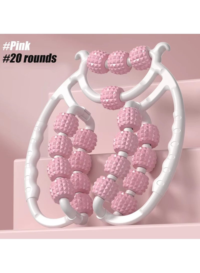 Loquat Newest 20 Wheel Annular Leg Clamp Massager Anti-cellulite Massager Body Slimming Roller Massage for Body Massager Relax - Image 2