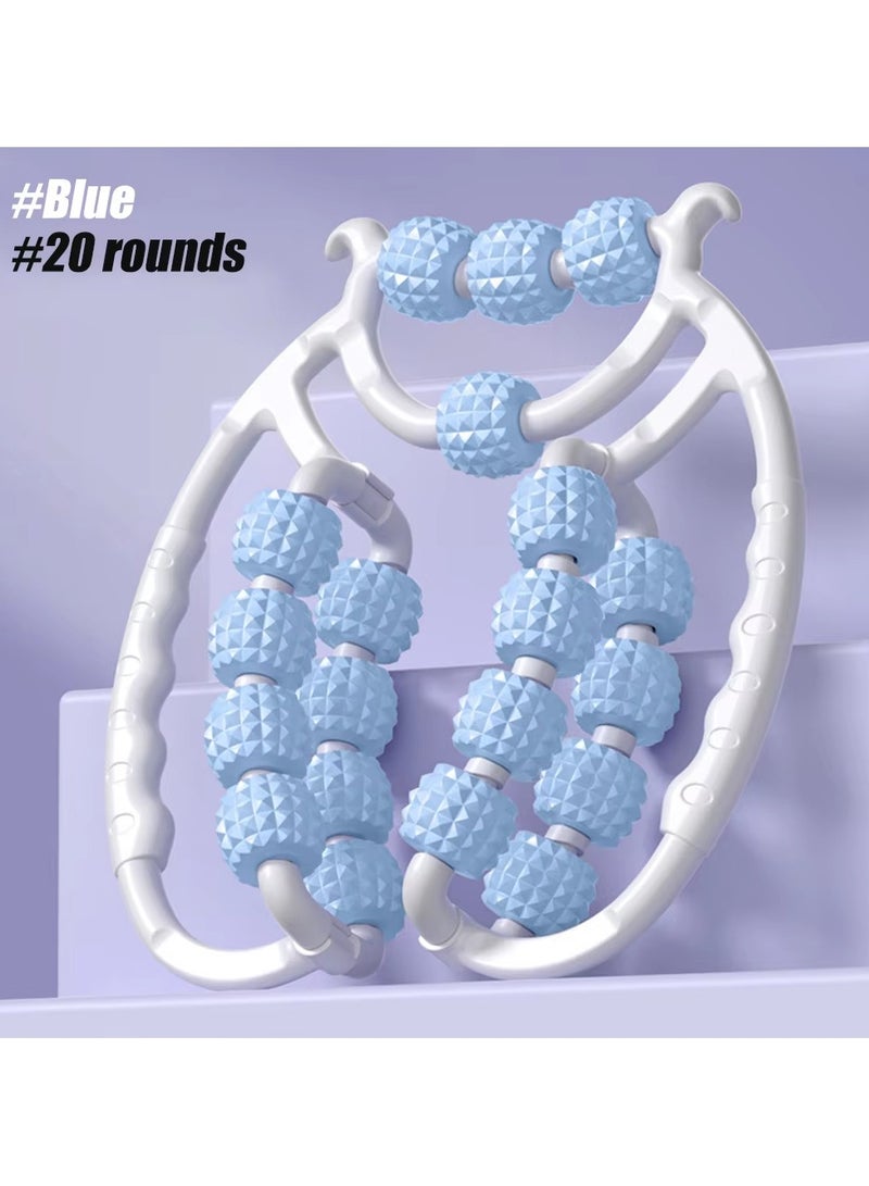 Loquat Newest 20 Wheel Annular Leg Clamp Massager Anti-cellulite Massager Body Slimming Roller Massage for Body Massager Relax - Image 1