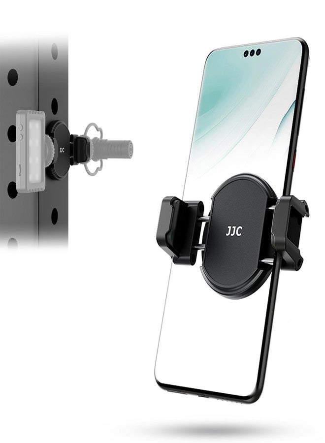 JJC Phone Clamp Holder for Magnetic Car Mount Tripod Stand with MagSafe Function, Gym Magnetic Phone Clip for Metal Surface with 2 Cold Shoes & 1/4" Screw for iPhone Samsung Galaxy Google Pixel-Black - Image 1