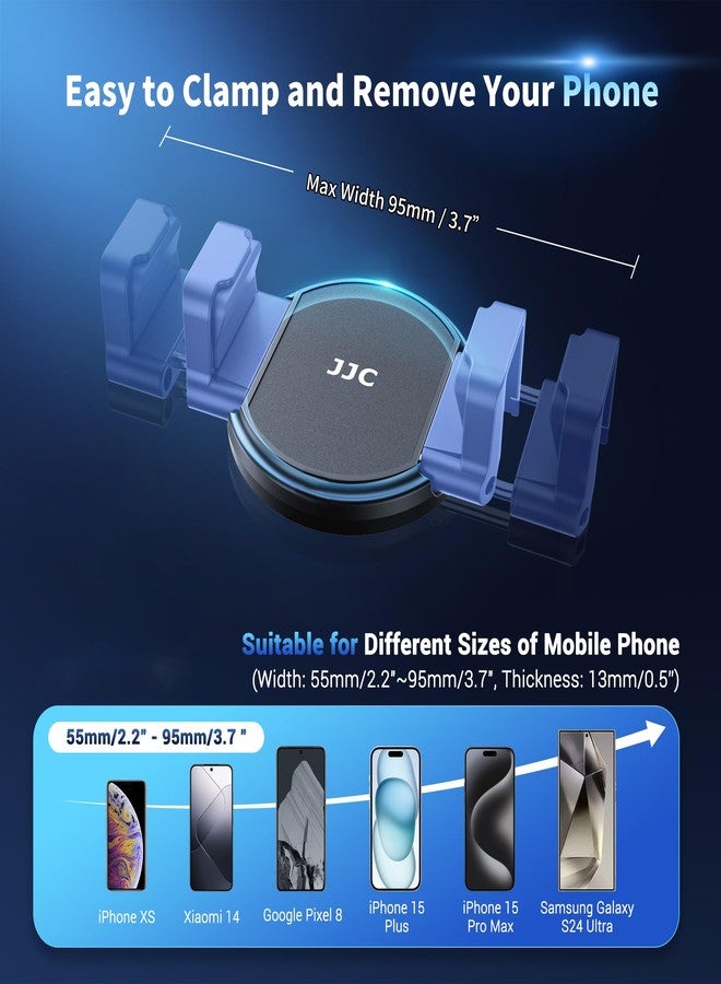 JJC Phone Clamp Holder for Magnetic Car Mount Tripod Stand with MagSafe Function, Gym Magnetic Phone Clip for Metal Surface with 2 Cold Shoes & 1/4" Screw for iPhone Samsung Galaxy Google Pixel-Black - Image 5