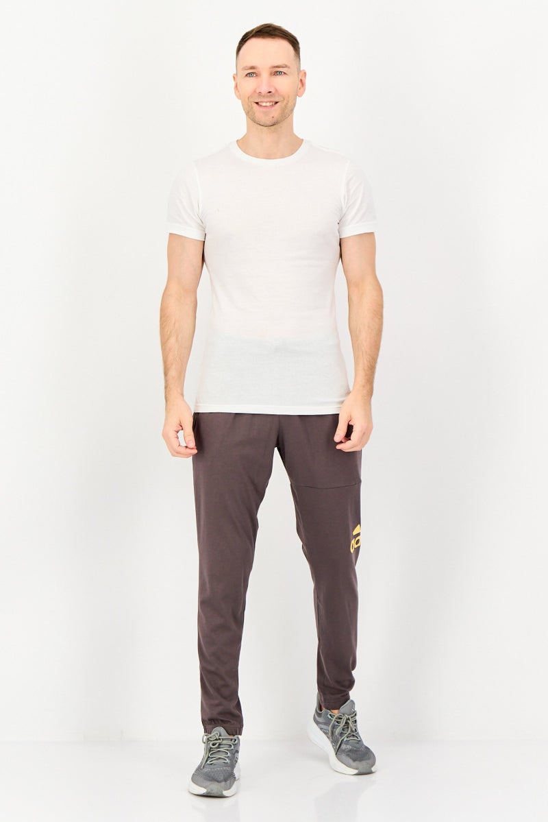 Adidas سروال رياضي للرجال، بني، مناسب للتدريب - Image 3