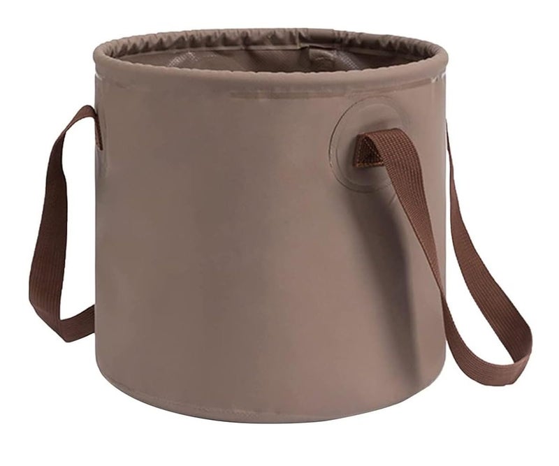 Qebham Folding Bucket Collapsible Water Container Multifunctional Portable Folding Wash Basin Foot Bath Tub with Handle for Outdoor Portable Camping Sink Water Bucket 10 L