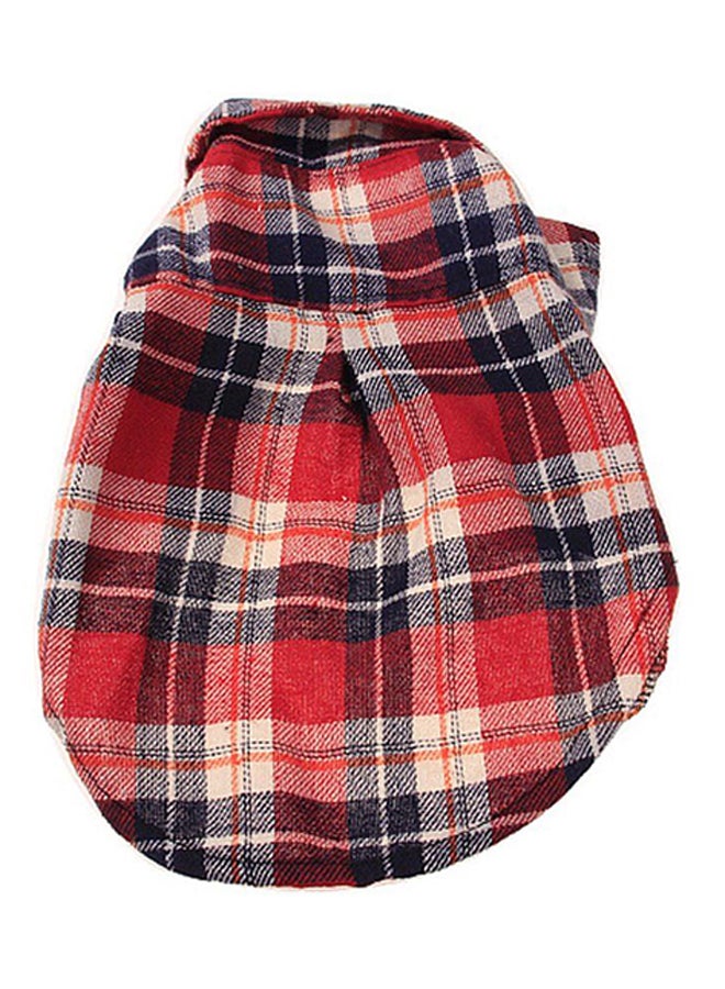 أوتاد كنزات صيفية عصرية بنقشة المربعات أحمر Lياردة - Image 2