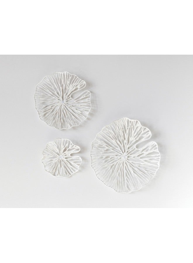 Creative Co-op Creative Co-Op Handmade White Coral Shaped Paper & Metal Wall Décor (Set of 3 Sizes)  - Image 3