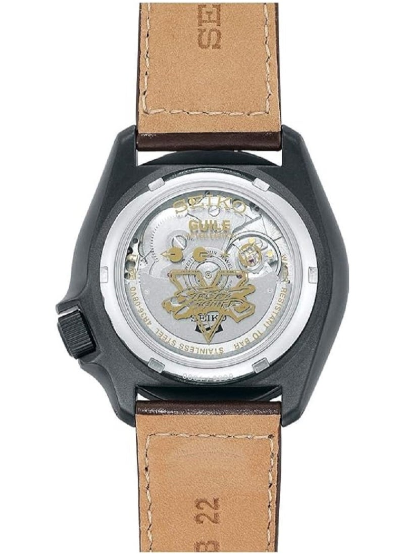 Seiko Seiko Watch for Men, Automatic Movement, Analog Display, Brown Leather Strap-SRPF21K1  - Image 2