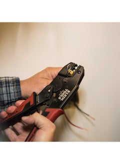Klein Tools Crimper Tool Ratcheting Insulated Terminal Wire Crimper For 10 To 22 Awg Wire And Copper Cable 3005Cr  - Image 5