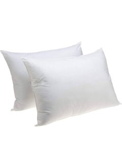 Super A two-piece hotel pillow set, made of 100% cotton outer fabric. Soft texture, white microfiber filling, size 75x50 cm 
