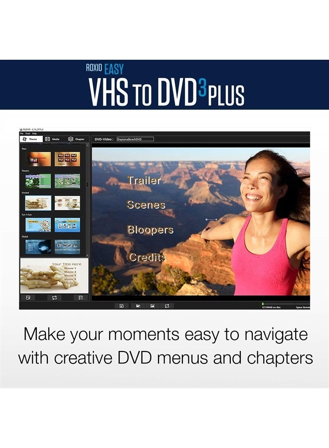 Corel Roxio Easy VHS to DVD 3 Plus | VHS, Hi8, V8 Video to DVD or Digital Converter | Amazon Exclusive 2 Bonus DVDs [Windows]