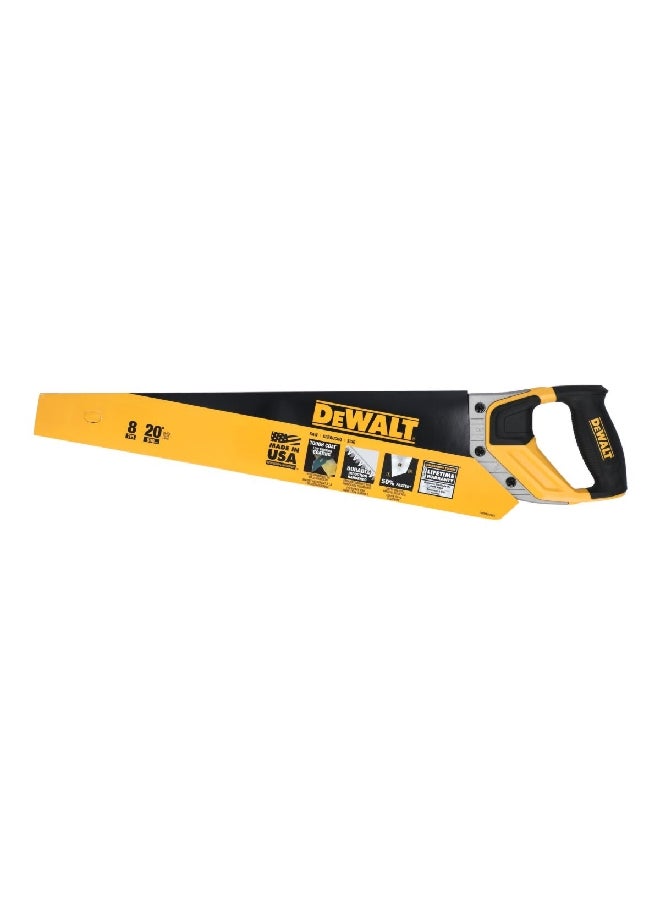 DEWALT Low Friction Coating Handsaw Black and Yellow 20 Inch DWHT20545L  - Image 4
