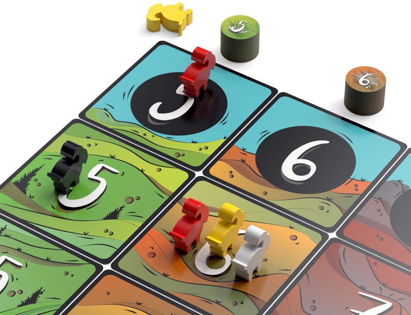BOARD GAME TABLES.COM ماعز الجبال - لعبة لوحية - من 2 إلى 4 لاعبين - وقت لعب 20 دقيقة - Image 3