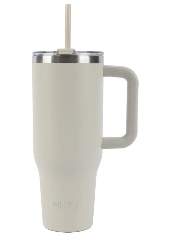 Stainless Steel Thermal Mug, 1 Liter - Off White