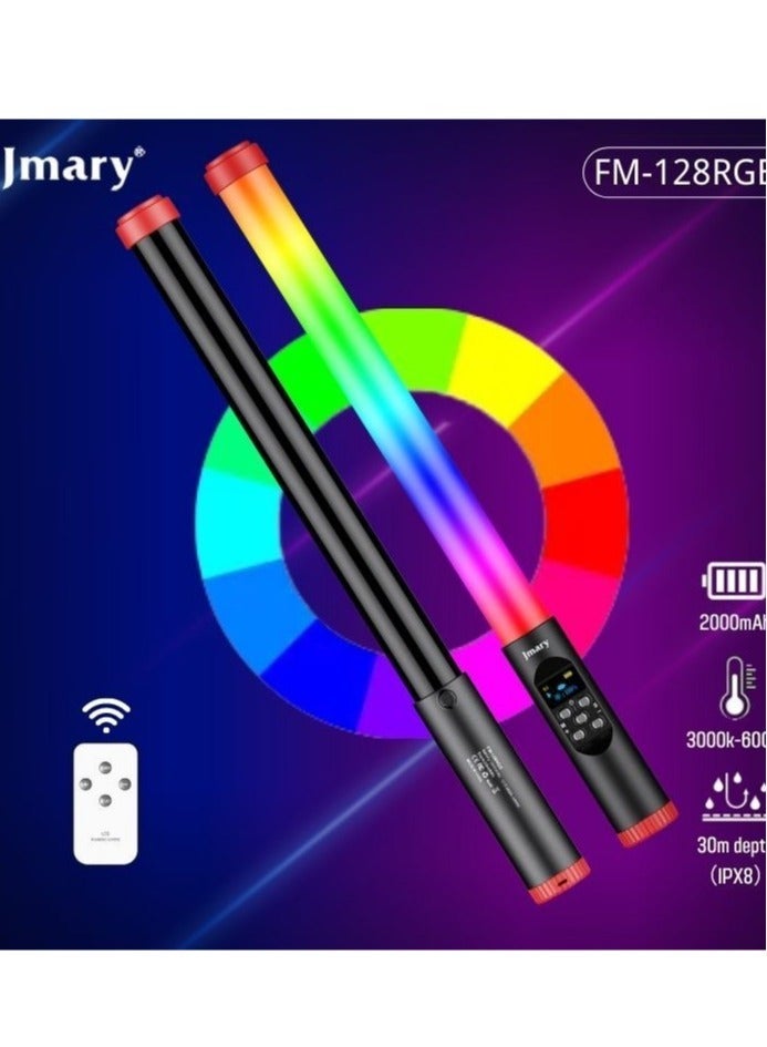 Jmary FM-128 RGB Led Light Waterproof Lighting Bar With OLED Display Indicator - Image 2
