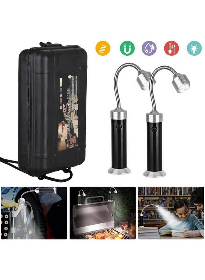 Grill Mark 2-Piece Magnetic LED Grill Lights Silver and Black 23.8 x 3.7 x 3.7 cm 8095388 - Image 4