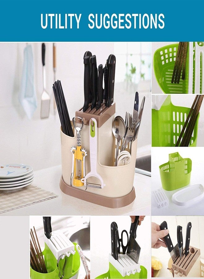 GLIVE (LABEL) Kitchen Self Organizer Spoon Spatula Chopsticks Kitchen Cutlery Holder - Image 3