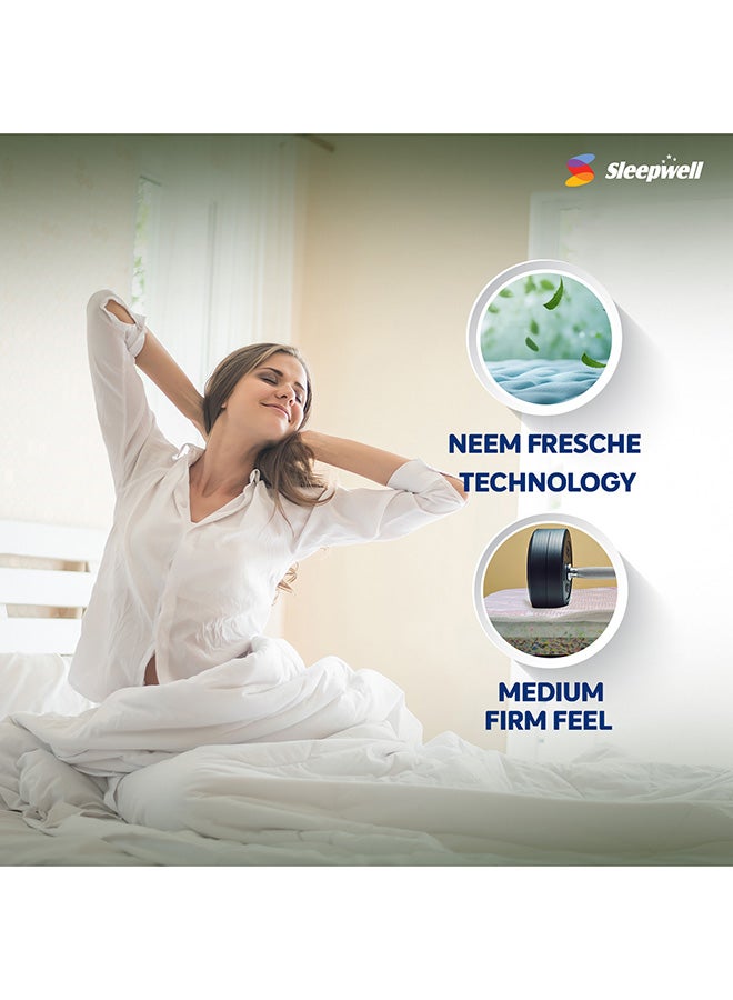 Sleepwell Durafirm Classic Mattress | Deep Back Support | Extra Firm Breathable Three-Layer Foam Structure with Quilting | Premium Knitted Fabric | 200x160x15 - Image 2