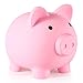 PJDRLLC Piggy Bank Unbreakable Plastic Money Bank Coin Bank for Girls and Boys Medium Size Piggy Banks Practical Gifts for Birthday Easter Christmas Pink - Image 2