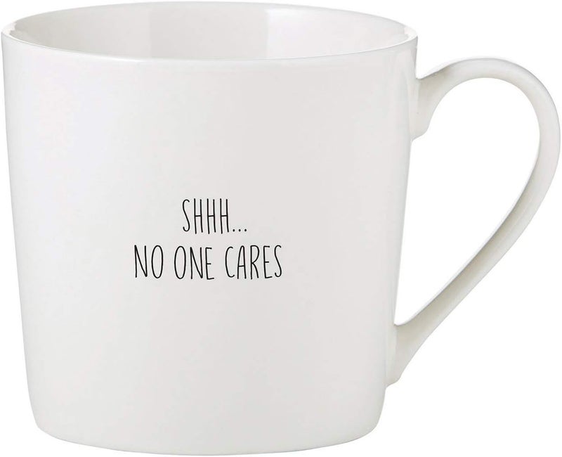 Santa Barbara Design Studio SB Design Studio SIPS Bone China Coffee CupMug 14Ounce No One Cares  - Image 1