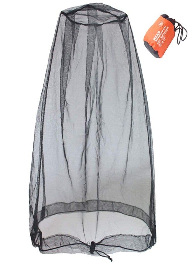 Cinvo Head Net Hat for Bugs No See Ums, Insects, Gnats, Biting Midges - Spacious Net Room Works Over Most Hats - Black - Image 1