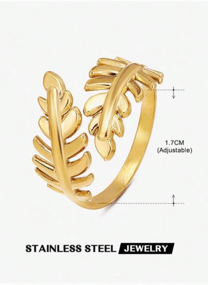 JewelryPalace 18k Gold Plated Stainless Steel Ring For Women  - Image 3