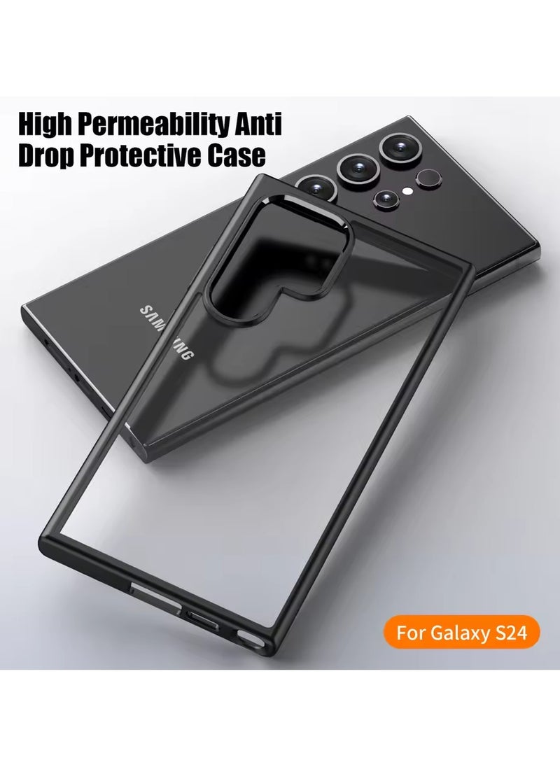 Mmmon - Compatible With Samsung Galaxy S24 Ultra Case,Anti-Fingerprint,Scratch-Resistant Hard Acrylic PC Back Cae for Samsung Galaxy S24 Ultra - Image 1