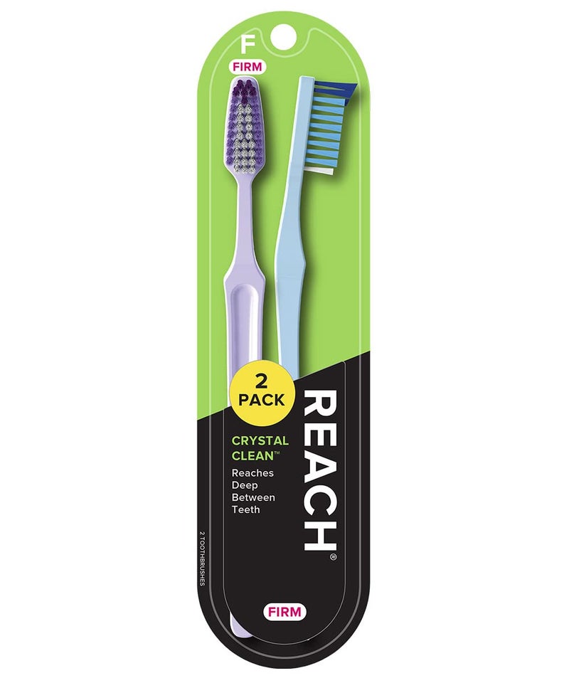 Reach Crystal Clean Toothbrush, Firm, Assorted Colors (Pack of 18) - Image 2