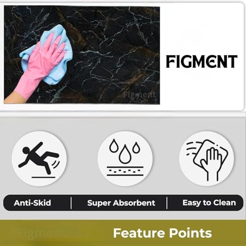 FIGMENT 2 Pcs Kitchen Mats - Waterproof Memory Foam Standing Floor Mat Non Slip Kitchen Rugs, Comfort Runner Floor Mat Carpets for Kitchen Home Office, Laundry(118 * 38 cm, 58 * 38 cm) - Image 4