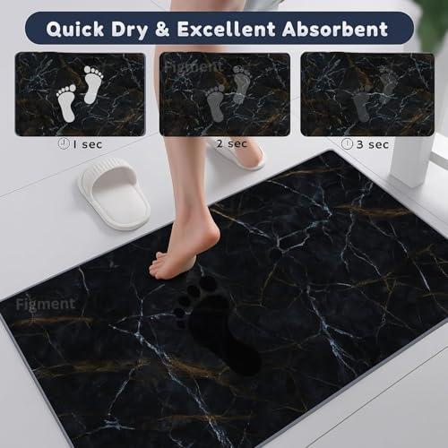 FIGMENT 2 Pcs Kitchen Mats - Waterproof Memory Foam Standing Floor Mat Non Slip Kitchen Rugs, Comfort Runner Floor Mat Carpets for Kitchen Home Office, Laundry(118 * 38 cm, 58 * 38 cm) - Image 3