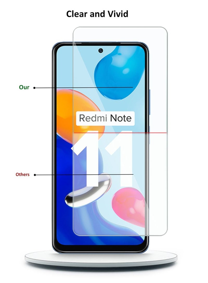 Techie Anti Reflection Anti Bubbles 9H Hardness HD Tempered Glass Screen Protector For Xiaomi Redmi Note 11 - Image 3