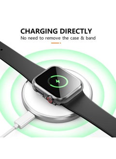 Mugust 3 Pack Case for Apple Watch Series 3 42mm Hard PC Case with Tempered Glass Screen Protector Waterproof Anti-Scratch HD Ultra-Thin Full Protective Cover for iWatch 42mm (Transparent)  - Image 5