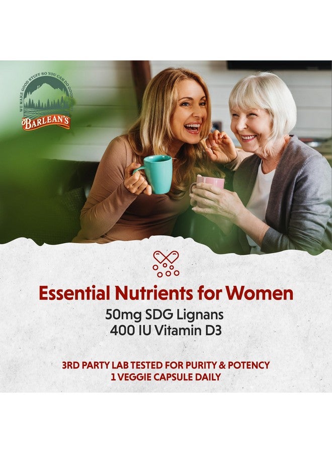 BARLEAN'S Brevail Plant Lignan Extract Capsules, Proactive Breast Health Supplement with 50 mg SDG Lignans from Flax Seed Hulls for Healthy Estrogen Balance and PMS Mood Support Pills, 30 Count - Image 5