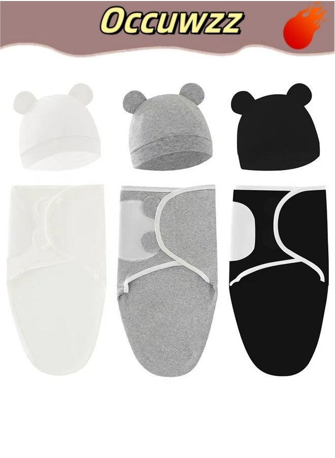 Occuwzz 3PCS baby sleeping bag hats soft and skin-friendly temperature regulation  easily improve baby's sleep  - Image 1
