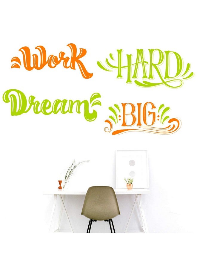 StickMe 'Work Hard Dream Big Inspirational Motivational Quotes Wall Sticker' -SM518 (Multi Colour, Vinyl - 95cm X 45 cm) - Image 2