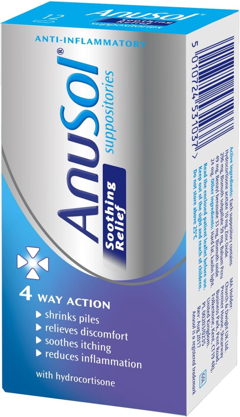 Anusol Soothing Relief Suppositories - Image 1
