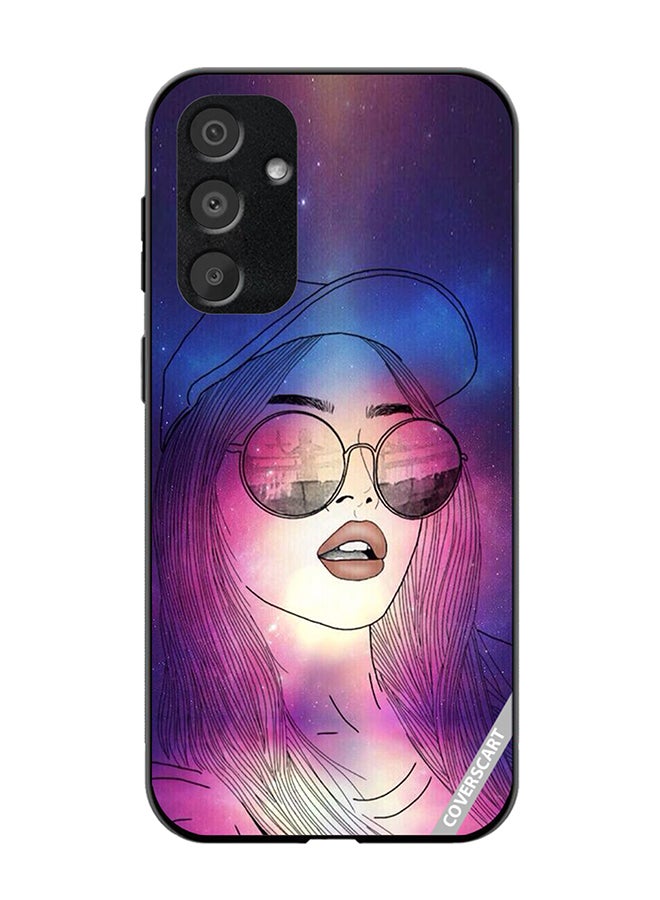 Protective Case Cover For Samsung Galaxy A15 Cute Doodle Girl Design Multicolour
