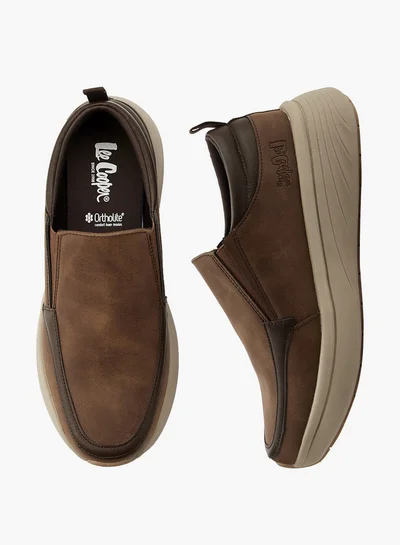 لي كوبر Men's Solid Slip-On Loafers