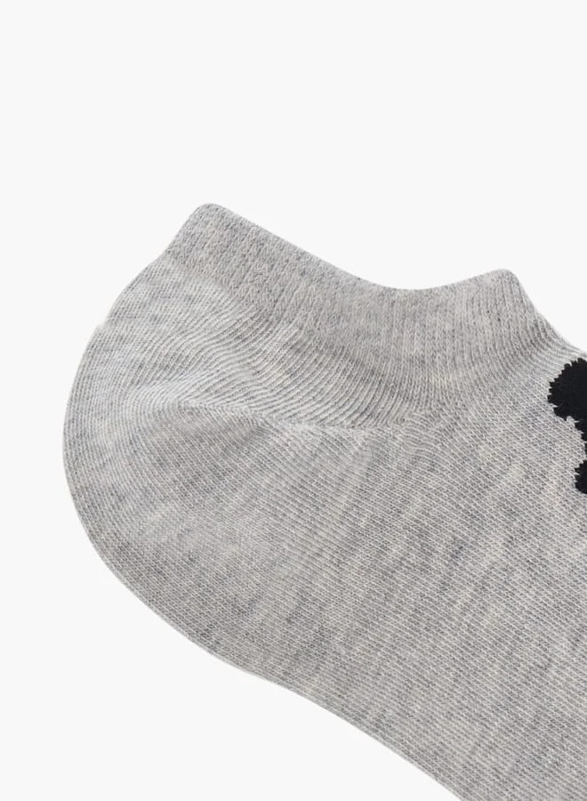 Kappa Logo Print No Show Socks - Set of 3