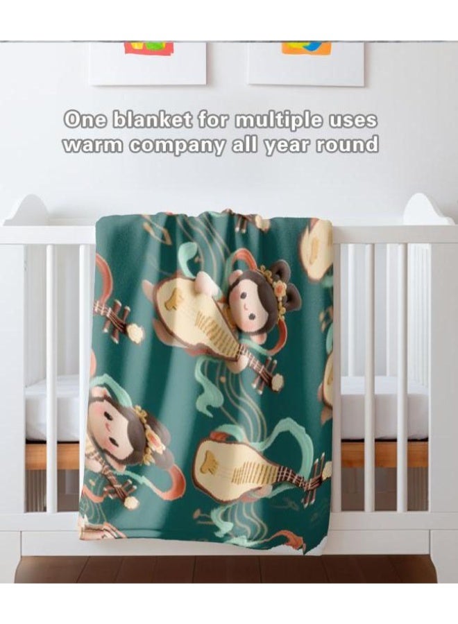 عام بطانية رقيقة من الفانيلا (حرارة ومريحة، ومناسبة للنوم واستخدام اللعبة والغبار والرمل) 150 سم * 200 سم - 73 - Image 1