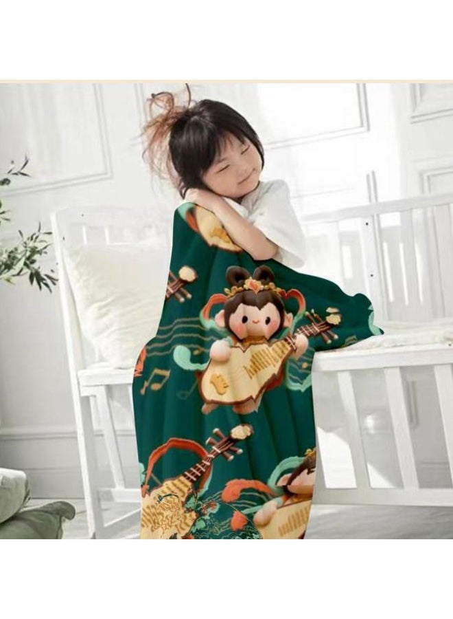 عام بطانية رقيقة من الفانيلا (حرارة ومريحة، ومناسبة للنوم واستخدام اللعبة والغبار والرمل) 150 سم * 200 سم - 73 - Image 3