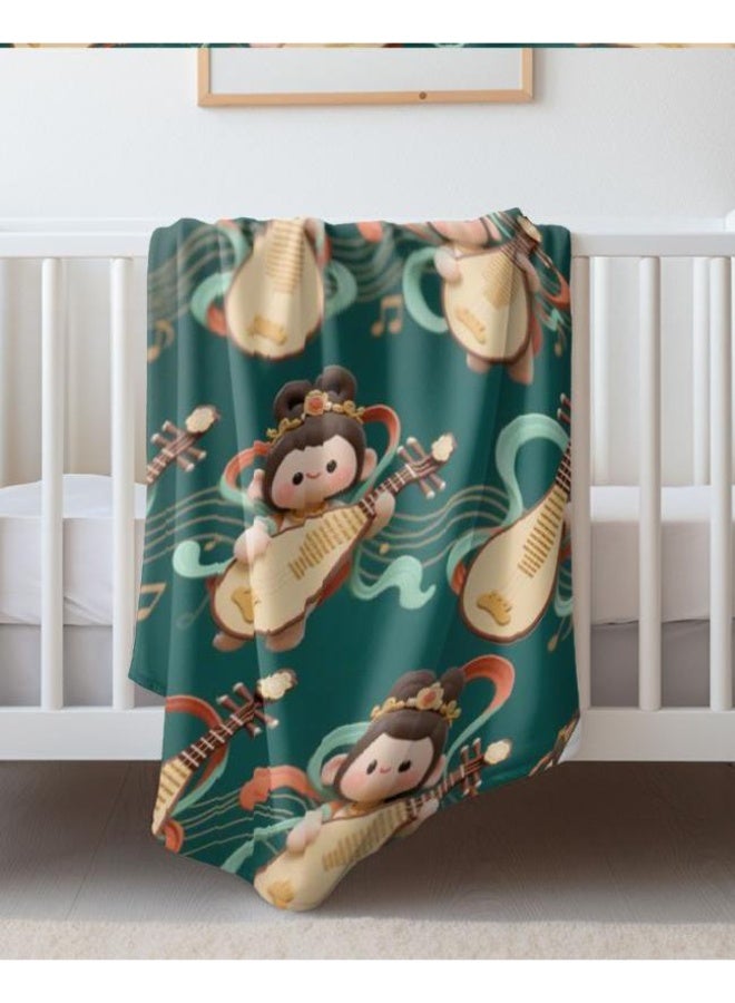 عام بطانية رقيقة من الفانيلا (حرارة ومريحة، ومناسبة للنوم واستخدام اللعبة والغبار والرمل) 150 سم * 200 سم - 73 - Image 4