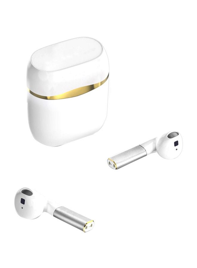 سماعة أذن داخلية لاسلكية TWS مع علبة شحن أبيض - Image 1